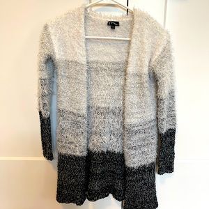 ART CLASS: fuzzy cardigan